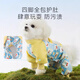 嬉皮狗（hipidog）狗狗防塵褲小型犬四腳衣服防水比熊泰迪遛狗神器戶(hù)外防尿防臟腿套 邦迪藍-不包腳 XL（建議體重13-16斤）
