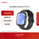 華為（HUAWEI）WATCH FIT 3 智能手表 超輕薄大屏 運動(dòng)減脂 強勁續航 男女情侶手表 幻夜黑 氟橡膠表帶（腕圍130-210mm）