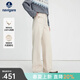 Navigare意大利小帆船女士直筒牛仔褲2025秋冬季新款磨毛保暖簡(jiǎn)約休閑長(cháng)褲 糖漿色 S