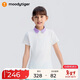 moodytiger女童polo衫防曬速干夏季兒童短袖T恤吸汗高彈修身簡(jiǎn)約戶(hù)外運動(dòng)衣
