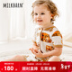 Milkbarn春夏嬰兒衣服 3-24月新生兒短袖短褲連體服寶寶哈衣爬服 牧舍 80cm (12-18m)