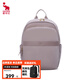 愛(ài)華仕雙肩背包女時(shí)尚通勤筆記本電腦包14寸外出旅行便攜大容量潮流新款 灰紫色【放14寸電腦，防水耐磨】