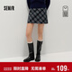 森馬（Semir）商場(chǎng)同款|半身裙女冬半松緊腰仿呢短裙2025辣妹A字裙101725120002