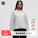 lululemon丨Scuba 女士寬松款側開(kāi)口連帽衫 LW3IRDS 雜色超淺灰 M /L