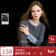 三彩2025冬季新款圓領(lǐng)針織衫長(cháng)袖簡(jiǎn)約套頭衫上衣顯瘦百搭M 深邃灰 M 160/84A