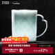 景德鎮官方創(chuàng  )意陶瓷馬克杯影青雕刻水杯高溫白瓷家用咖啡杯高檔生日禮物 影青雕刻美式咖啡杯