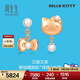 周生生Hello Kitty蝴蝶結珍珠耳釘 18K玫瑰金三麗鷗耳飾 88887E定價(jià)