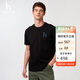 哈吉斯（HAZZYS）男裝 25夏大Logo圓領(lǐng)短袖T恤ASTZE0CBX70【安心品質(zhì)】