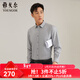 雅戈爾（YOUNGOR）長(cháng)袖襯衫男保暖襯衫雙層復合面料不易皺垂性好保暖舒適 灰色VLBN119759DBA 42