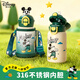 迪士尼（Disney）兒童保溫杯316不銹鋼雙飲杯吸管水杯小學(xué)生上學(xué)專(zhuān)用水壺生日禮物