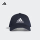 adidas經(jīng)典舒適運動(dòng)遮陽(yáng)棒球帽子男女阿迪達斯官方   傳奇墨水藍/白   OSFM