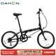 大行（DAHON）經(jīng)典D6折疊自行車(chē)20英寸6速成人休閑單車(chē) KBC061 消光黑