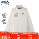FILA【斐暖功能】斐樂(lè )兒童長(cháng)袖T恤2025冬季女中大童加絨上衣