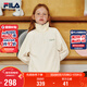 FILA【抗菌功能】斐樂(lè )兒童童裝2025年冬季女童中大童套頭衛衣