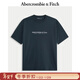 Abercrombie & Fitch美式復古舒適經(jīng)典百搭棉質(zhì)LOGO圓領(lǐng)短袖T恤25秋季男裝175-5430 藏青色 L (180/108A)