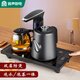 容聲全自動(dòng)上水壺保溫一體機桌泡茶電熱燒水壺304不銹鋼電茶壺盤(pán)茶幾茶臺煮茶器抽水燒水器茶具套裝 0.8L 包膠防燙泡茶款