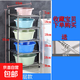 不銹鋼臉盆架衛生間置物架落地洗臉盆架子浴室廚房多層雜物收納架 【強力承重 輕松收納】5層裝