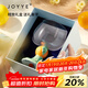 JOYYE卓藝馬克杯創(chuàng  )意水杯子高腳果汁杯多巴胺甜品杯生日節日伴手禮物 橘子 380ml