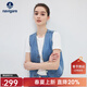 Navigare意大利小帆船牛仔馬甲女士25春夏新款無(wú)袖背心外套時(shí)尚百搭上衣女 夏日晴空藍 S
