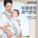 愛(ài)源美嬰兒背帶前后兩用外出簡(jiǎn)易輕便四季透氣新生兒寶寶前抱式抱娃神器 淺嗬綠【舒適透氣】