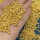 光面金豆999足金轉運珠黃金散珠定制金珠子DIY金手鏈七夕情人節 1顆金包銀版-4mm