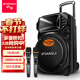 山水（SANSUI）A12-66 12吋廣場(chǎng)舞音響 戶(hù)外音響卡拉ok重低音藍牙音響 便攜式K歌移動(dòng)舞臺拉桿音箱大功率擴音器 旗艦版（12寸重低音+雙麥）