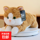 小貓咪毛絨玩具可愛(ài)趴趴貓橘貓仿真公仔睡覺(jué)抱安撫玩偶送生日禮物 黃貓 45厘米