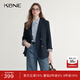 KBNE藏青西裝領(lǐng)短外套女小個(gè)子長(cháng)袖上衣春秋新款氣質(zhì)學(xué)院風(fēng)外衣 藏青色 S