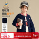 Classic Teddy精典泰迪男童外套兒童牛仔上衣中大童裝棒球服運動(dòng)春裝 深藍 140