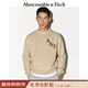 Abercrombie & Fitch【經(jīng)典LOGO】美式絨感保暖套頭毛衣針織衫25秋冬男裝120-5181 卡其色 M (180/100A)