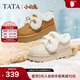 他她（TATA）小白兔雪地靴毛毛加絨鞋厚底棉鞋冬天女士保暖鞋CUB01DM5 米色（仿毛里） 37