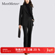 MeetMetro瑪依爾2025秋新款職業(yè)西裝套裝女氣質(zhì)通勤西服西褲兩件套 黑色【現貨】 M
