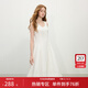 范思藍恩腰精裙系列 甜美少女感無(wú)袖花苞吊帶連衣裙女春1030/1302 白色長(cháng)款 XS