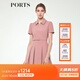 PORTS寶姿女裝甜美氣質(zhì)修身連衣裙女娃娃領(lǐng)A字裙粉色ALM8D029JWP072 PINK M (6)