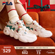 斐樂(lè )（FILA）男女鞋復古老爹鞋圣誕籃球鞋春季新款情侶運動(dòng)鞋百搭時(shí)尚休閑鞋 雪白/百合白-SL【女款】 38