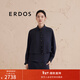 ERDOS 中式桑蠶絲寬松百搭商務(wù)通勤上衣女長(cháng)袖襯衫 午夜藍 165/84A/M