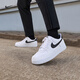 耐克空軍一號男子輕便運動(dòng)鞋春季膠底NIKE AIR FORCE 1 CT2302 100白色/黑 43