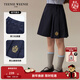 Teenie Weenie Kids小熊童裝25年新款女童經(jīng)典學(xué)院風(fēng)A版百褶短裙 藏青色 140 cm