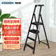 穩耐 家用梯鋁合金人字梯子四步折疊梯寬踏板多功能梯 HB4-3CN