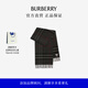 博柏利（BURBERRY）【禮物】圍巾男女 格紋羊絨圍巾 炭灰色
