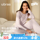 ubras呼呼碎花裙子女生套頭長(cháng)袖睡衣套裝碎花家居服 紫底薰衣草印花 L