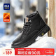 海瀾之家（HLA）馬丁靴男戶(hù)外復古休閑秋冬工裝鞋子男HAAGMM4AB20408 黑色加絨42