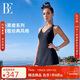 范德安（BALNEAIRE）【江疏影同款】小黑裙系列游泳連體泳衣女士吊帶掛脖溫泉61598 XL