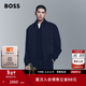 雨果博斯BOSS【內膽可拆卸】男士秋季可拆卸襯里飛行員夾克棉服 404-深藍色 L (50)
