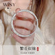 唯一（Winy）手鐲純足銀999女生日禮物送女朋友老婆紀念日繁花似錦實(shí)心銀飾品 繁花似錦手鐲 約20克-配證書(shū)