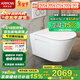 箭牌（ARROW） 壁掛式馬桶嵌入墻排家用隱藏水箱懸掛式坐便器AE2001H 【矮水箱】+馬桶+普通蓋板【