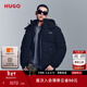雨果博斯HUGO 【高充絨量 帽子可拆卸】冬季可拆卸羽絨服 001-黑色 XL