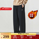 耐克Jordan加絨男褲 Nike2025冬季新款直筒寬松休閑褲抓絨長(cháng)褲運動(dòng)褲 IB7239-010 XL