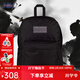 JANSPORT杰斯伯書(shū)包輕便雙肩包男女旅行包簡(jiǎn)約背包電腦包學(xué)生校園 4QUEGP0 黑武士-隔層+側袋-25年