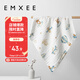 嫚熙（EMXEE）嬰童紗布浴巾超柔棉春夏洗澡兒童專(zhuān)用 70*70cm 4層